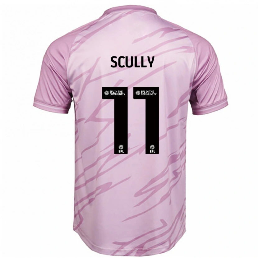 Danxen Mujer Camiseta Anthony Scully #11 Rosa Negro 2ª Equipación 2025/26 La Camisa