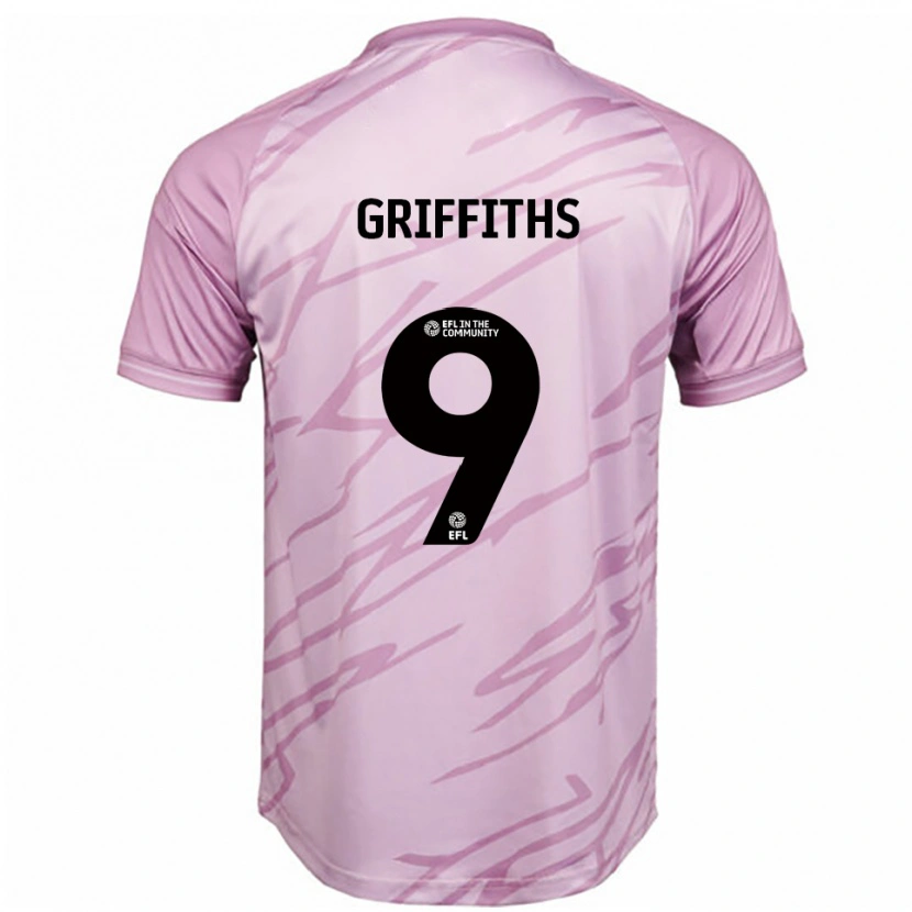Danxen Mujer Camiseta Zoe Griffiths #9 Rosa Negro 2ª Equipación 2025/26 La Camisa