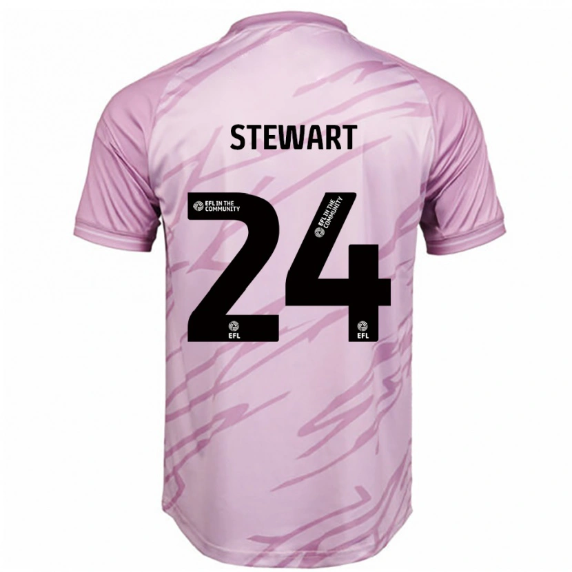 Danxen Mujer Camiseta Callum Stewart #24 Rosa Negro 2ª Equipación 2025/26 La Camisa