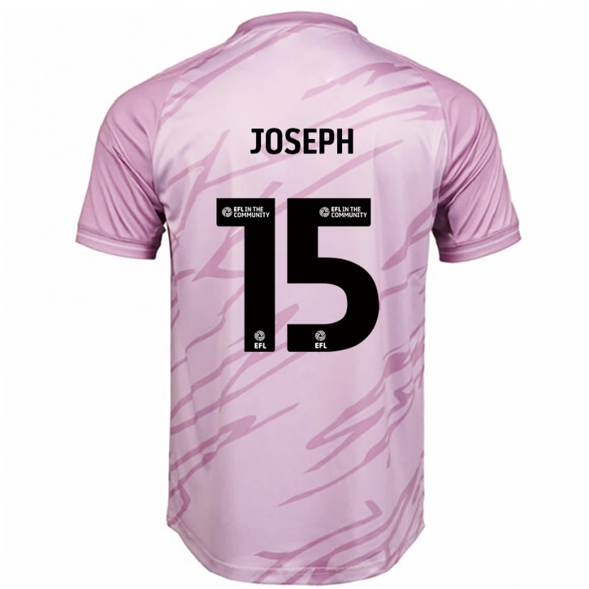 Danxen Mujer Camiseta Megan Joseph #15 Rosa Negro 2ª Equipación 2025/26 La Camisa
