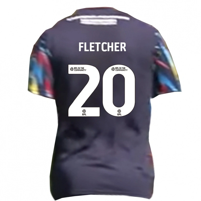 Danxen Mujer Camiseta Isaac Fletcher #20 Azul Marino Amarillo Rojo 2ª Equipación 2025/26 La Camisa