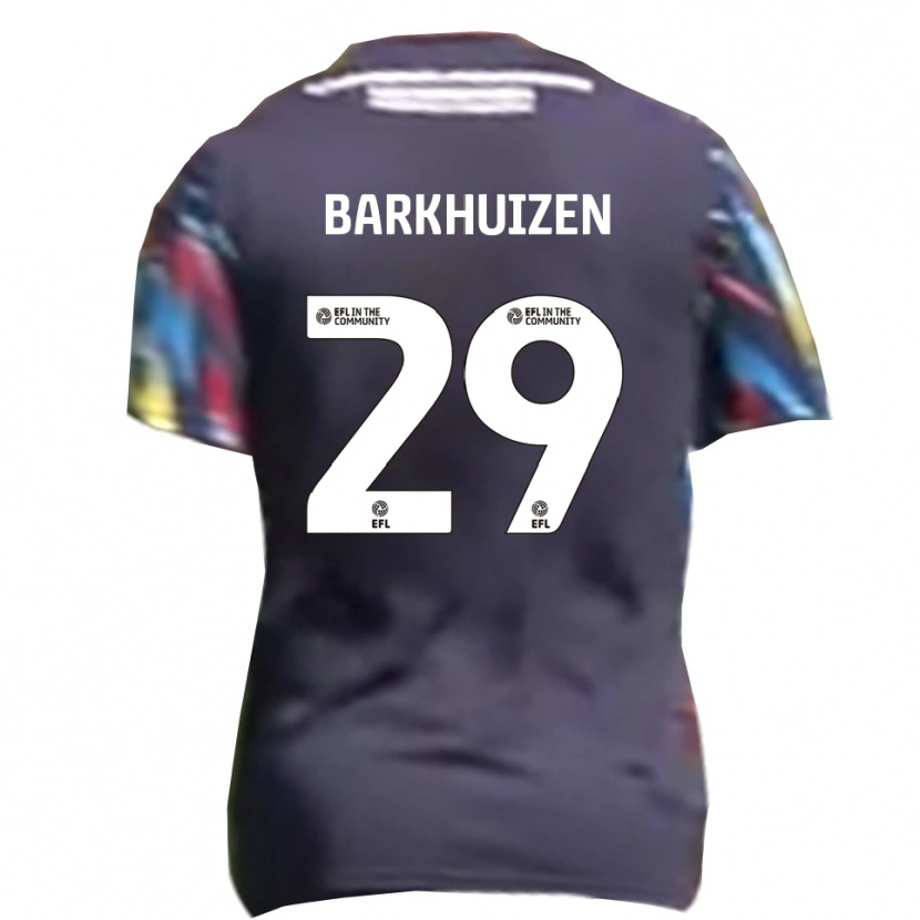 Danxen Mujer Camiseta Tom Barkhuizen #29 Azul Marino Amarillo Rojo 2ª Equipación 2025/26 La Camisa
