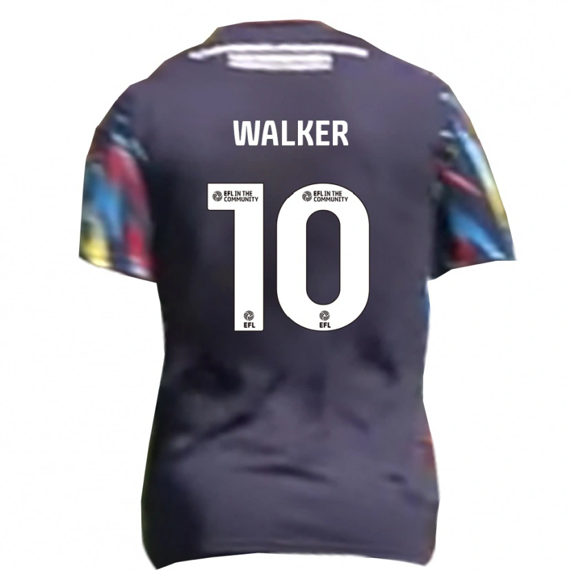 Danxen Mujer Camiseta Tyler Walker #10 Azul Marino Amarillo Rojo 2ª Equipación 2025/26 La Camisa