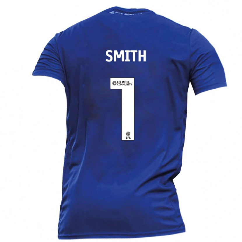 Danxen Mujer Camiseta Grant Smith #1 Azul Blanco 2ª Equipación 2025/26 La Camisa