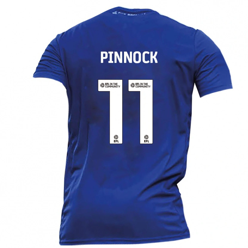 Danxen Mujer Camiseta Mitch Pinnock #11 Azul Blanco 2ª Equipación 2025/26 La Camisa