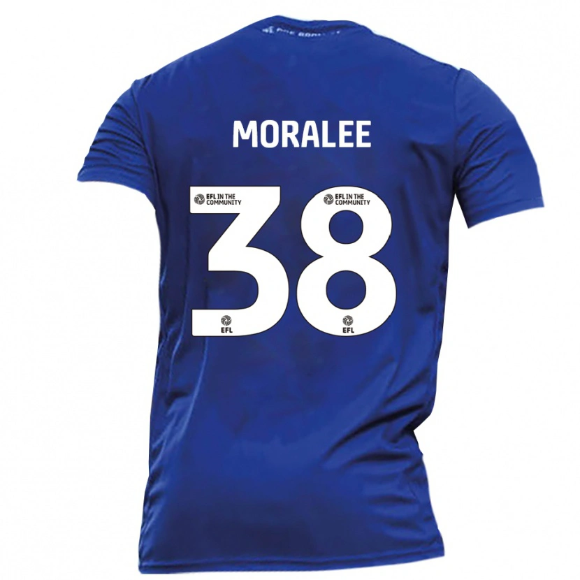 Danxen Mujer Camiseta Frankie Moralee #38 Azul Blanco 2ª Equipación 2025/26 La Camisa
