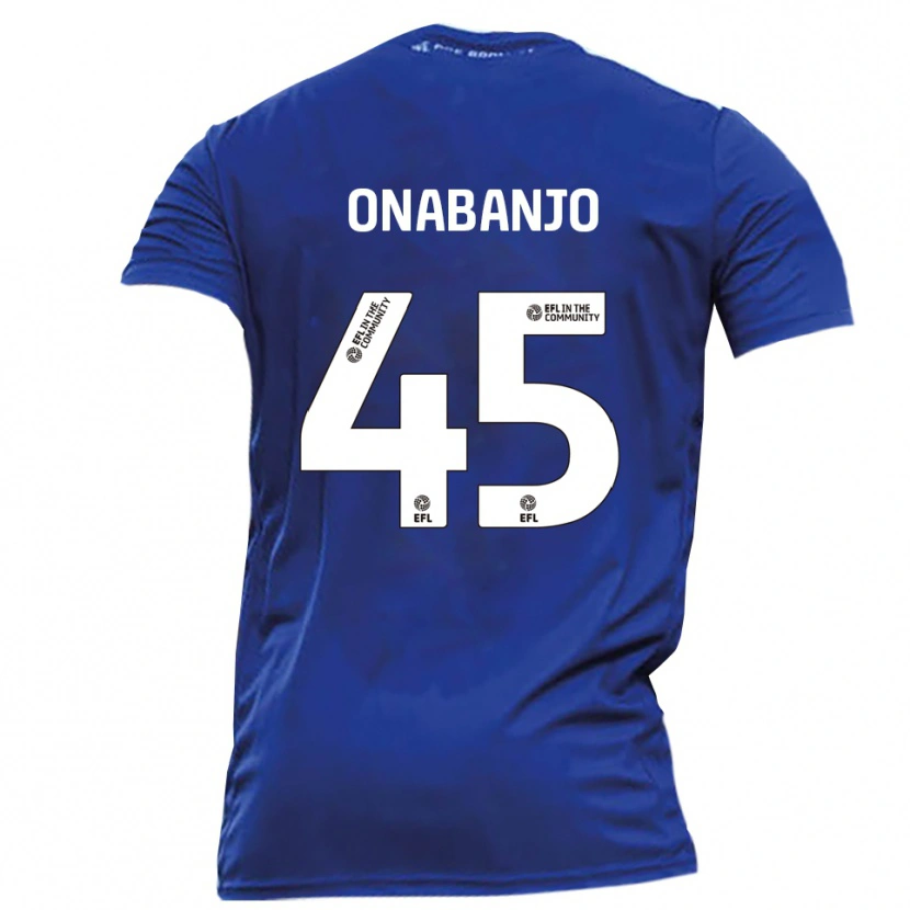 Danxen Mujer Camiseta Remi Onabanjo #45 Azul Blanco 2ª Equipación 2025/26 La Camisa