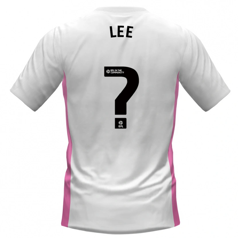 Danxen Mujer Camiseta Katelin Lee #0 Blanco Rojo 2ª Equipación 2025/26 La Camisa