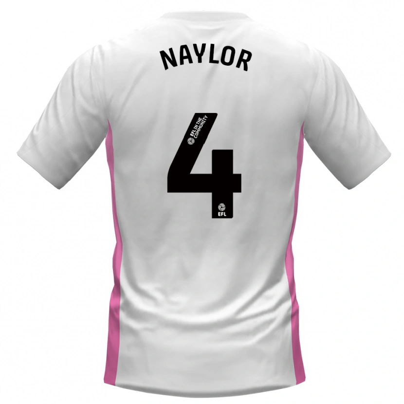 Danxen Mujer Camiseta Tom Naylor #4 Blanco Rojo 2ª Equipación 2025/26 La Camisa