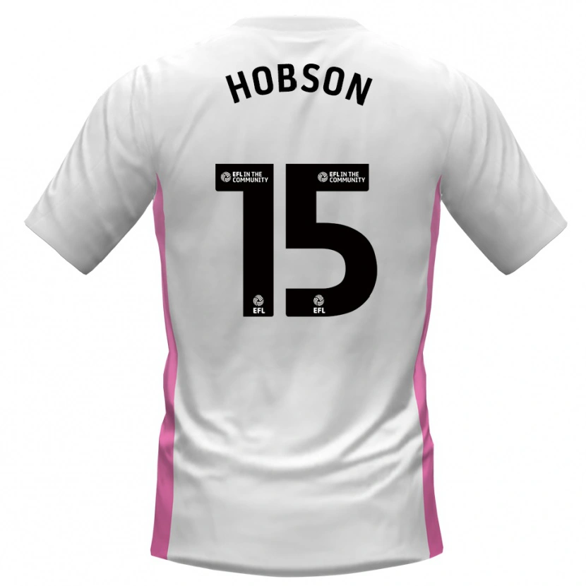 Danxen Mujer Camiseta Bailey Hobson #15 Blanco Rojo 2ª Equipación 2025/26 La Camisa