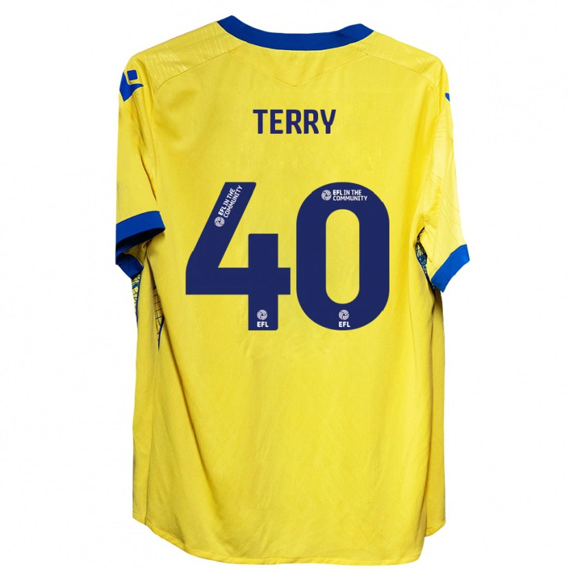 Danxen Mujer Camiseta Frankie Terry #40 Amarillo Azul 2ª Equipación 2025/26 La Camisa