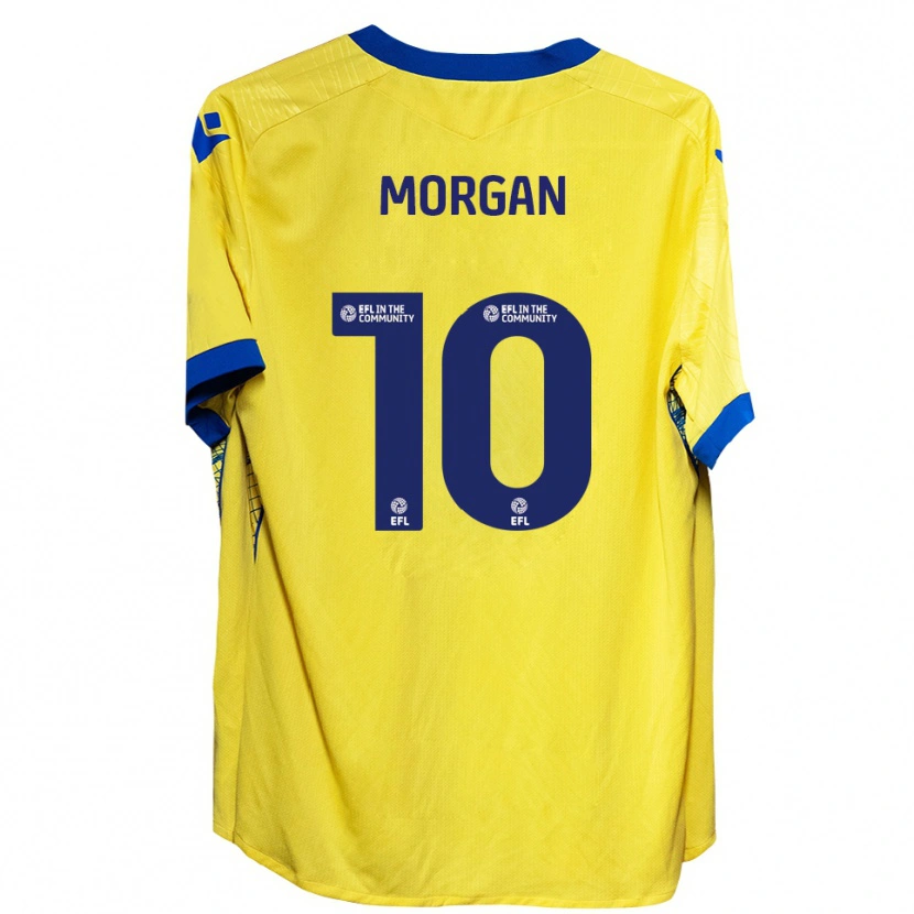 Danxen Mujer Camiseta Lindsey Morgan #10 Amarillo Azul 2ª Equipación 2025/26 La Camisa