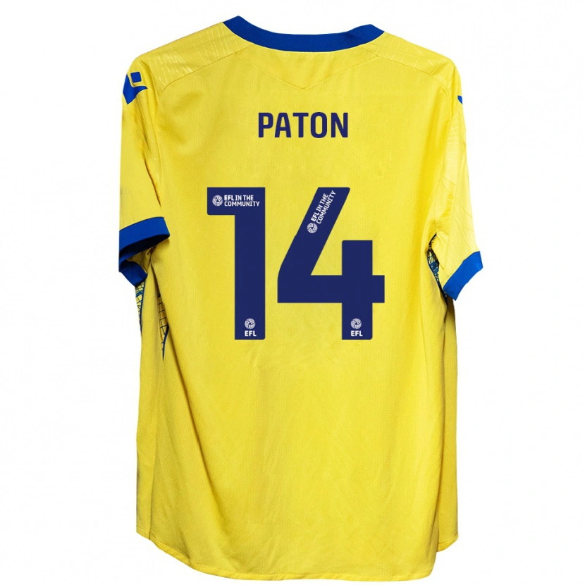 Danxen Mujer Camiseta Karys Paton #14 Amarillo Azul 2ª Equipación 2025/26 La Camisa