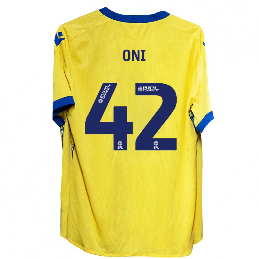 Danxen Mujer Camiseta Milton Oni #42 Amarillo Azul 2ª Equipación 2025/26 La Camisa