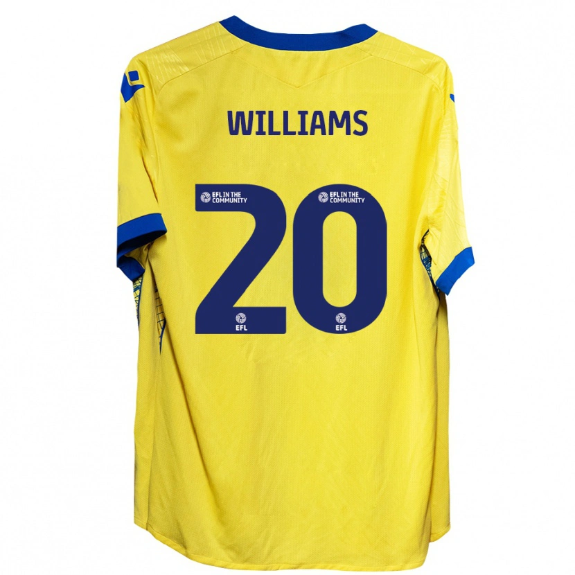 Danxen Mujer Camiseta Billie-Jo Williams #20 Amarillo Azul 2ª Equipación 2025/26 La Camisa
