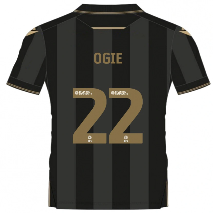 Danxen Mujer Camiseta Shadrach Ogie #22 Negro Dorado 2ª Equipación 2025/26 La Camisa