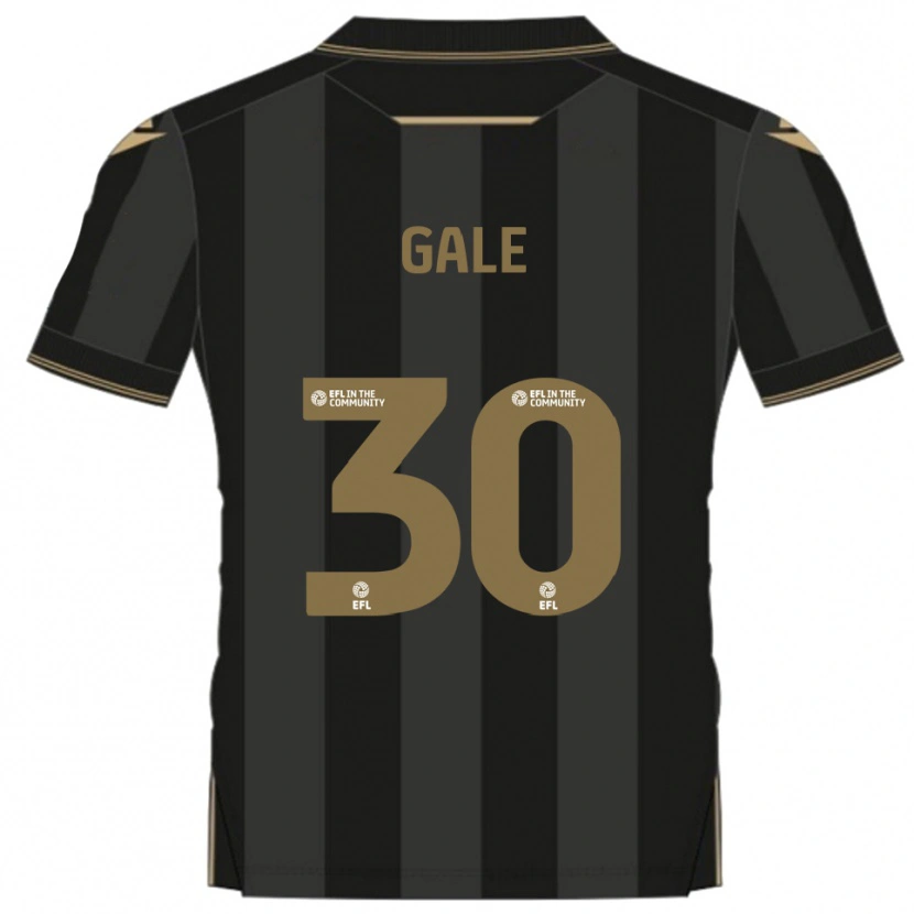 Danxen Mujer Camiseta Sam Gale #30 Negro Dorado 2ª Equipación 2025/26 La Camisa