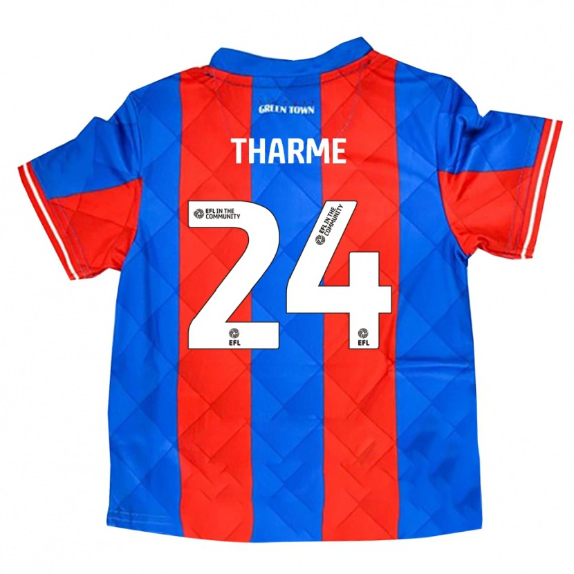 Danxen Mujer Camiseta Doug Tharme #24 Azul Rojo Blanco 2ª Equipación 2025/26 La Camisa