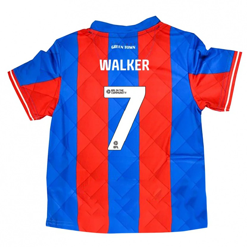 Danxen Mujer Camiseta Jamie Walker #7 Azul Rojo Blanco 2ª Equipación 2025/26 La Camisa