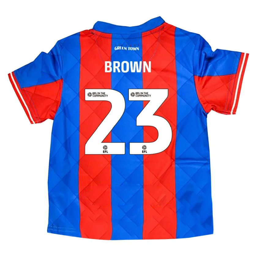 Danxen Mujer Camiseta Henry Brown #23 Azul Rojo Blanco 2ª Equipación 2025/26 La Camisa