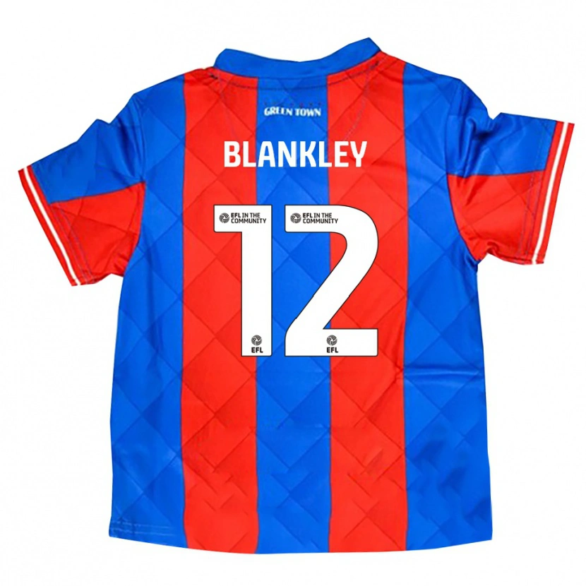 Danxen Mujer Camiseta Jaxon Blankley #12 Azul Rojo Blanco 2ª Equipación 2025/26 La Camisa
