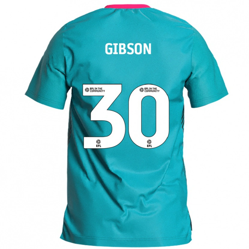 Danxen Mujer Camiseta Liam Gibson #30 Celeste Rosa 2ª Equipación 2025/26 La Camisa