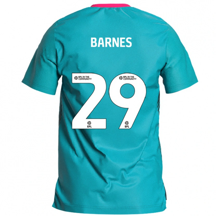 Danxen Mujer Camiseta Lucas Barnes #29 Celeste Rosa 2ª Equipación 2025/26 La Camisa