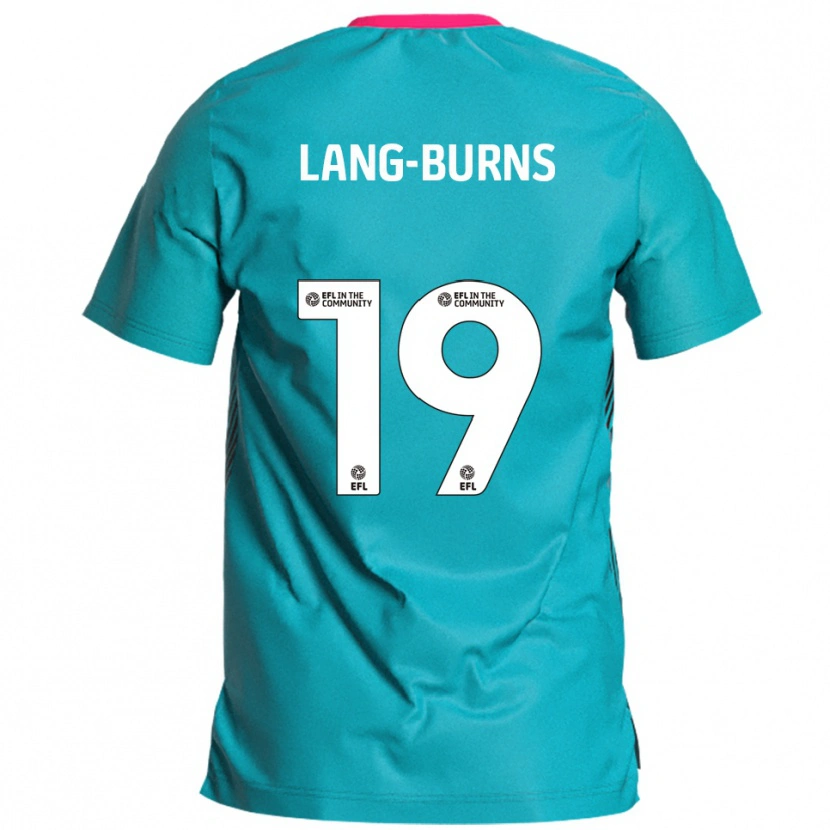 Danxen Mujer Camiseta Olly Lang-Burns #19 Celeste Rosa 2ª Equipación 2025/26 La Camisa