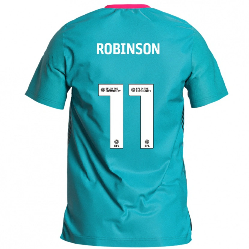 Danxen Mujer Camiseta Oli Robinson #11 Celeste Rosa 2ª Equipación 2025/26 La Camisa