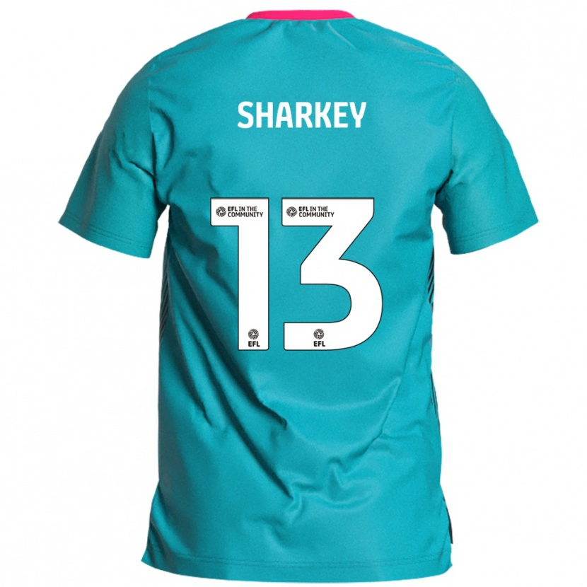 Danxen Mujer Camiseta Toby Sharkey #13 Celeste Rosa 2ª Equipación 2025/26 La Camisa