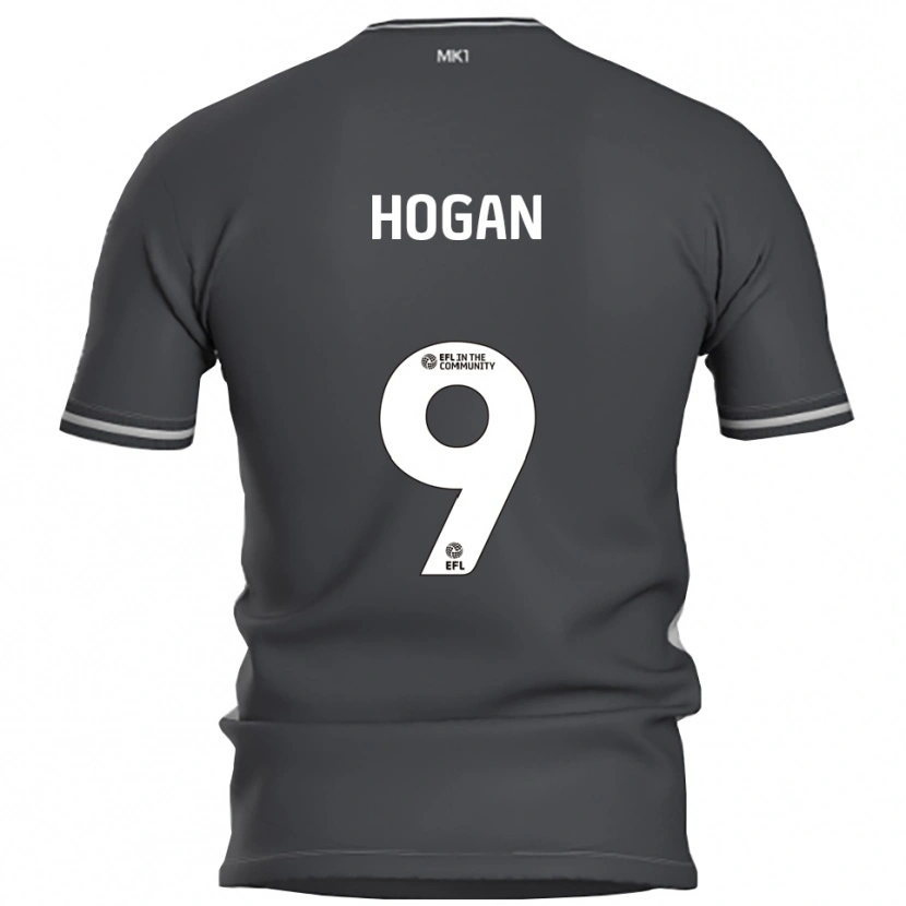 Danxen Mujer Camiseta Scott Hogan #9 Gris Plata 2ª Equipación 2025/26 La Camisa
