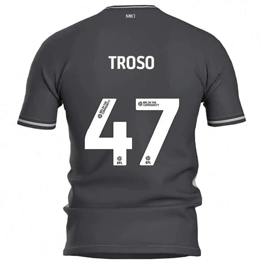 Danxen Mujer Camiseta Simone Troso #47 Gris Plata 2ª Equipación 2025/26 La Camisa