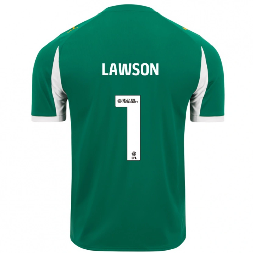 Danxen Mujer Camiseta Harvey Lawson #1 Verde Blanco 2ª Equipación 2025/26 La Camisa