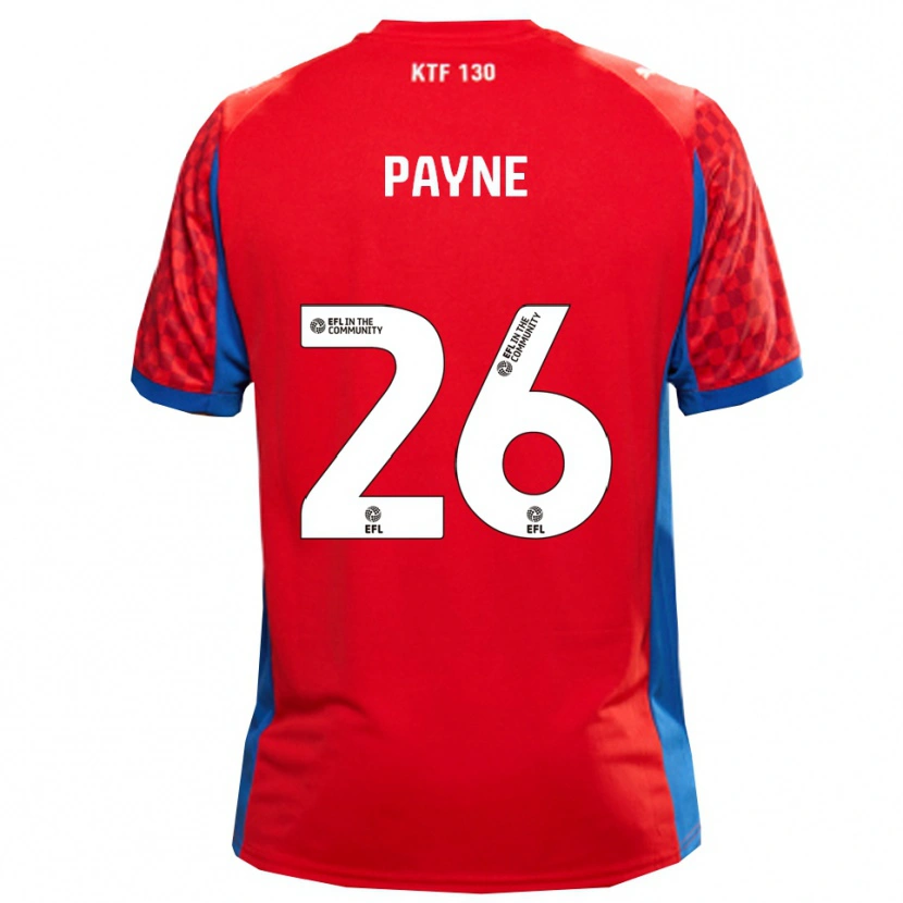 Danxen Mujer Camiseta Kai Payne #26 Rojo Azul 2ª Equipación 2025/26 La Camisa