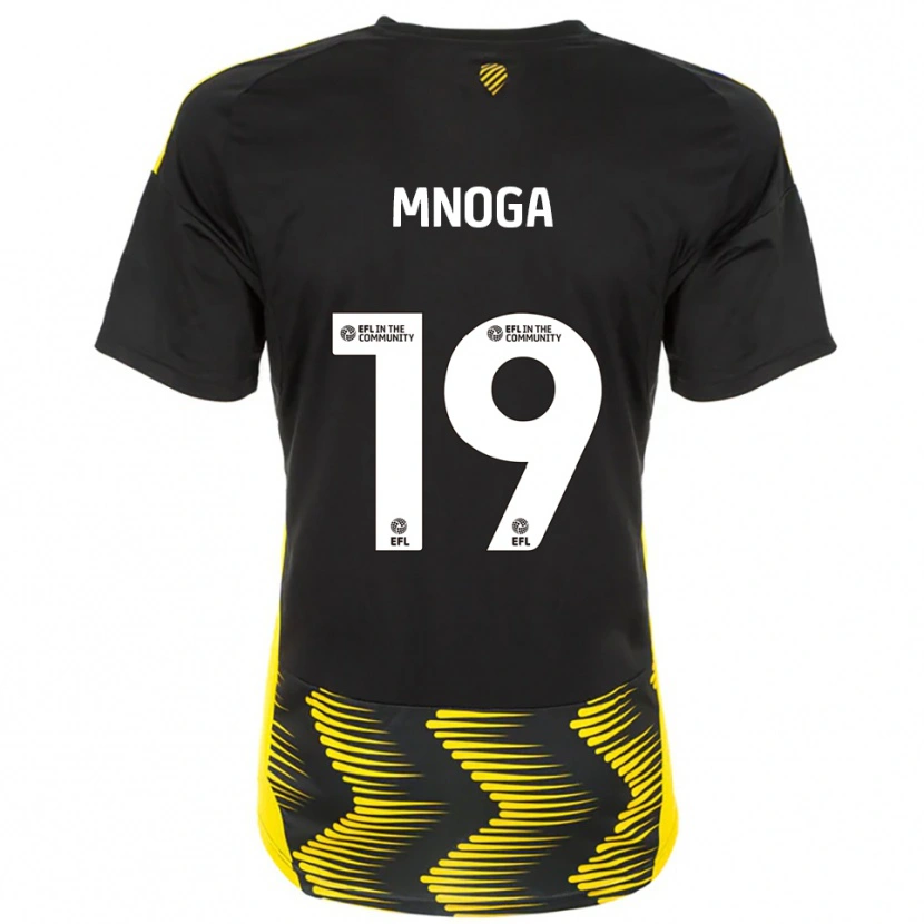 Danxen Mujer Camiseta Haji Mnoga #19 Negro Amarillo 2ª Equipación 2025/26 La Camisa