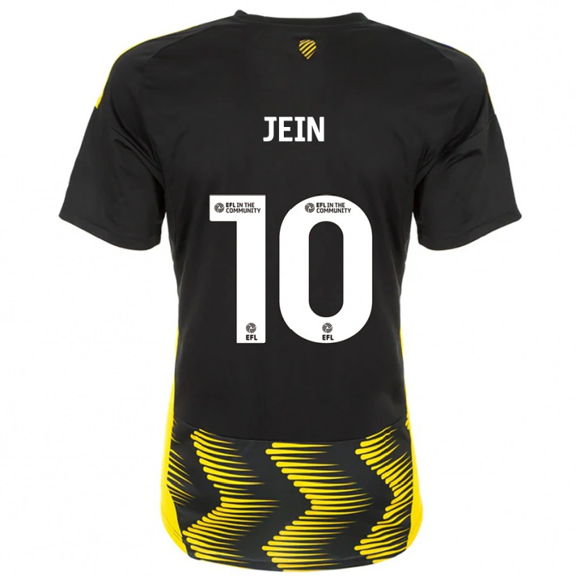 Danxen Mujer Camiseta Shaunna Jein #10 Negro Amarillo 2ª Equipación 2025/26 La Camisa