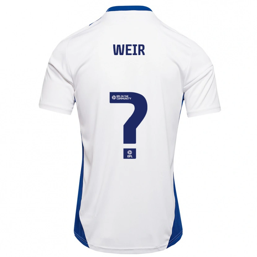 Danxen Mujer Camiseta Taye Weir #0 Blanco Azul 2ª Equipación 2025/26 La Camisa