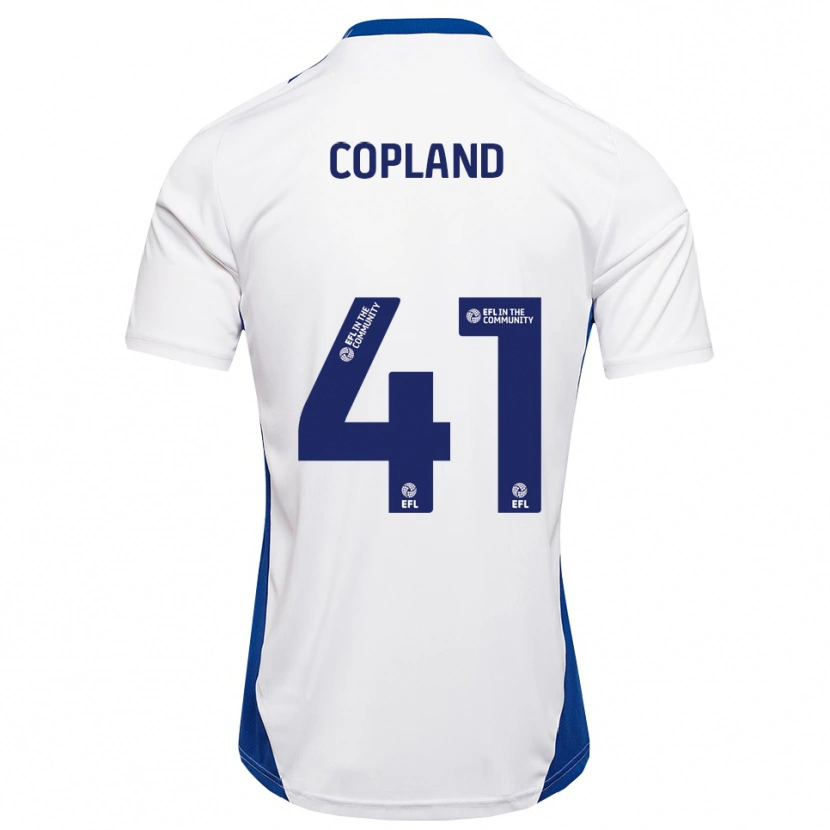 Danxen Mujer Camiseta Jack Copland #41 Blanco Azul 2ª Equipación 2025/26 La Camisa