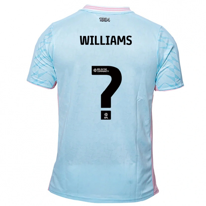 Danxen Mujer Camiseta Laura Williams #0 Celeste Rosa 2ª Equipación 2025/26 La Camisa