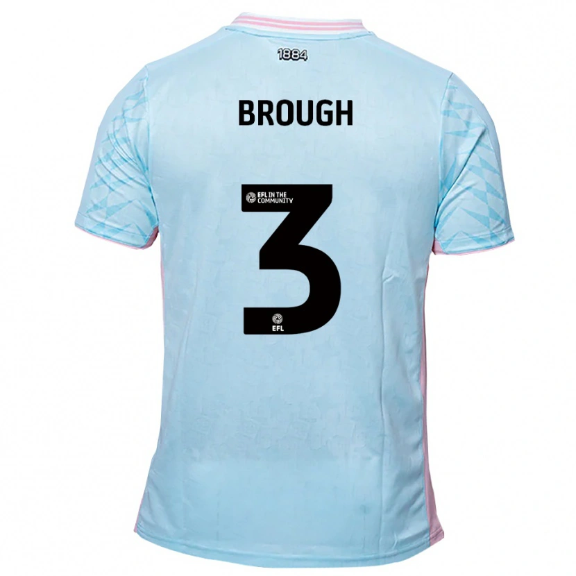 Danxen Mujer Camiseta Patrick Brough #3 Celeste Rosa 2ª Equipación 2025/26 La Camisa