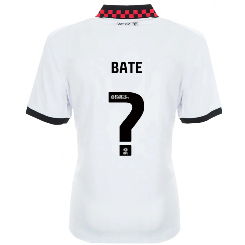 Danxen Mujer Camiseta Rhiannon Bate #0 Blanco Negro 2ª Equipación 2025/26 La Camisa