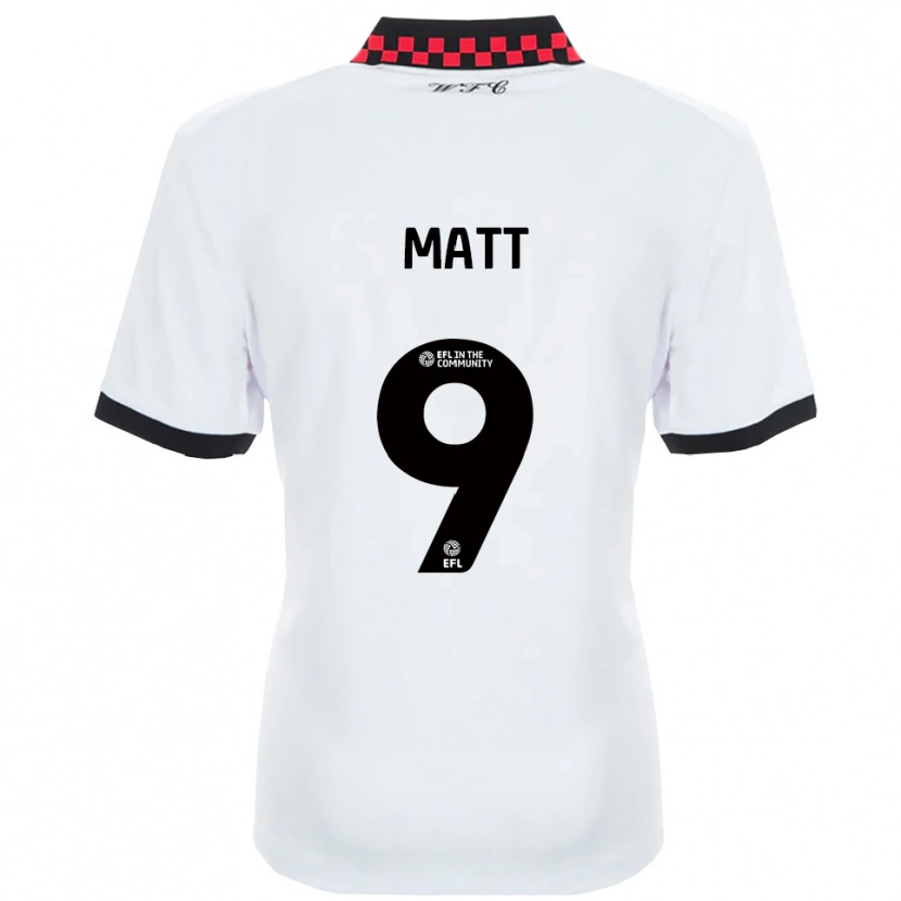 Danxen Mujer Camiseta Jamille Matt #9 Blanco Negro 2ª Equipación 2025/26 La Camisa