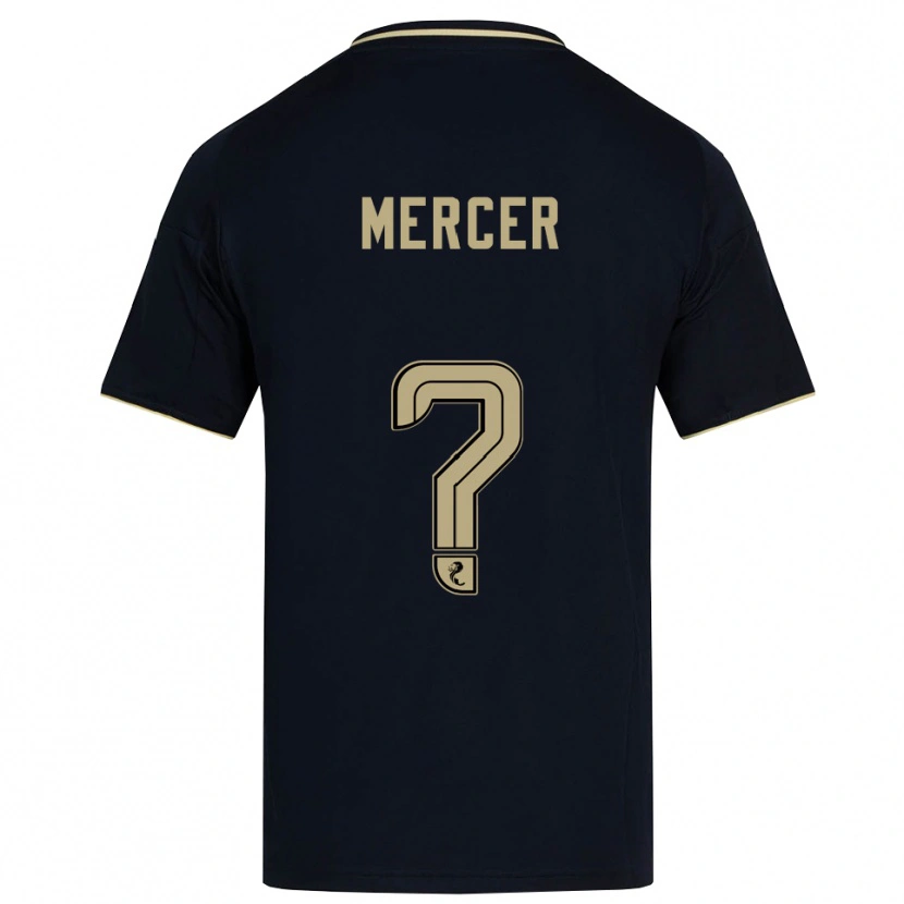 Danxen Mujer Camiseta Jamie Mercer #0 Azul Marino Dorado 2ª Equipación 2025/26 La Camisa