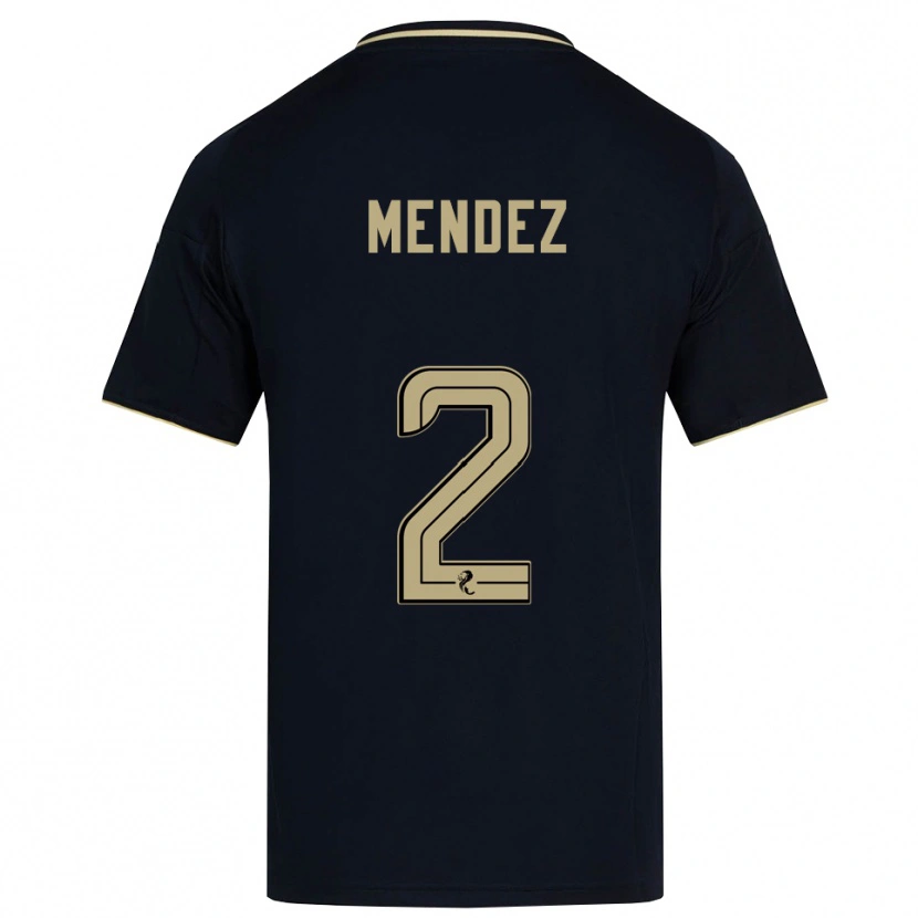 Danxen Mujer Camiseta Alix Mendez #2 Azul Marino Dorado 2ª Equipación 2025/26 La Camisa