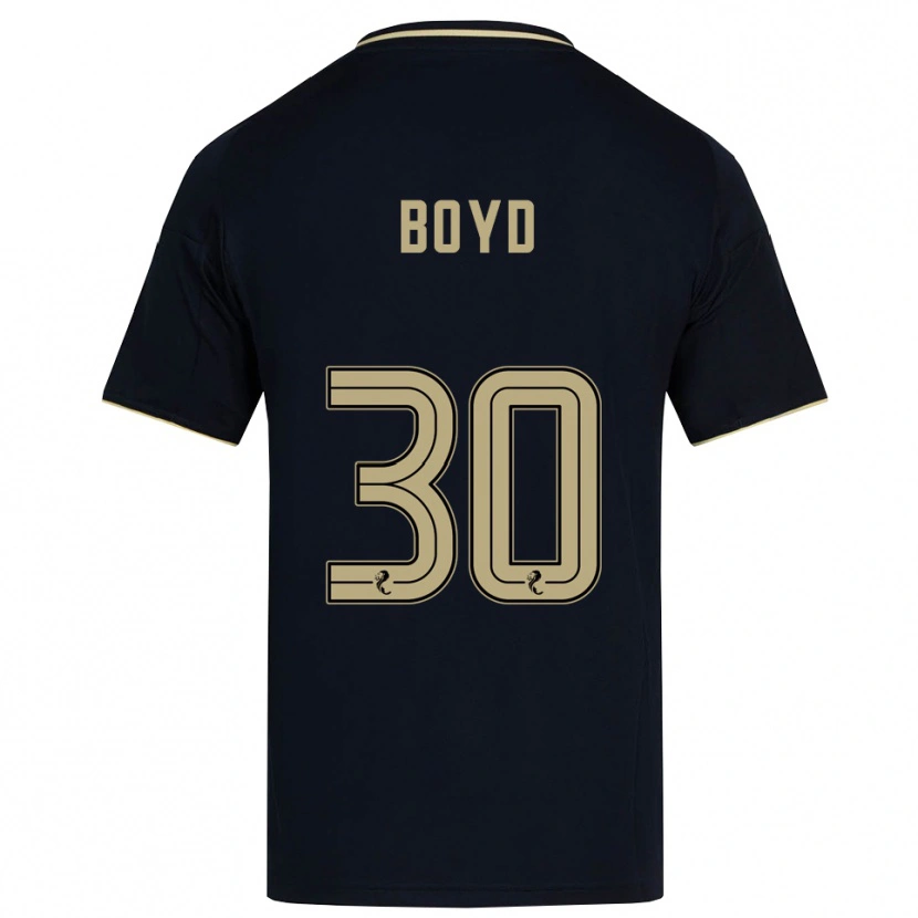 Danxen Mujer Camiseta Fletcher Boyd #30 Azul Marino Dorado 2ª Equipación 2025/26 La Camisa
