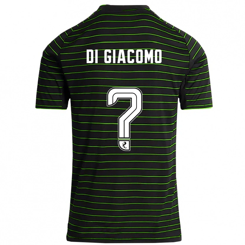 Danxen Mujer Camiseta Rocco Di Giacomo #0 Negro Verde 2ª Equipación 2025/26 La Camisa