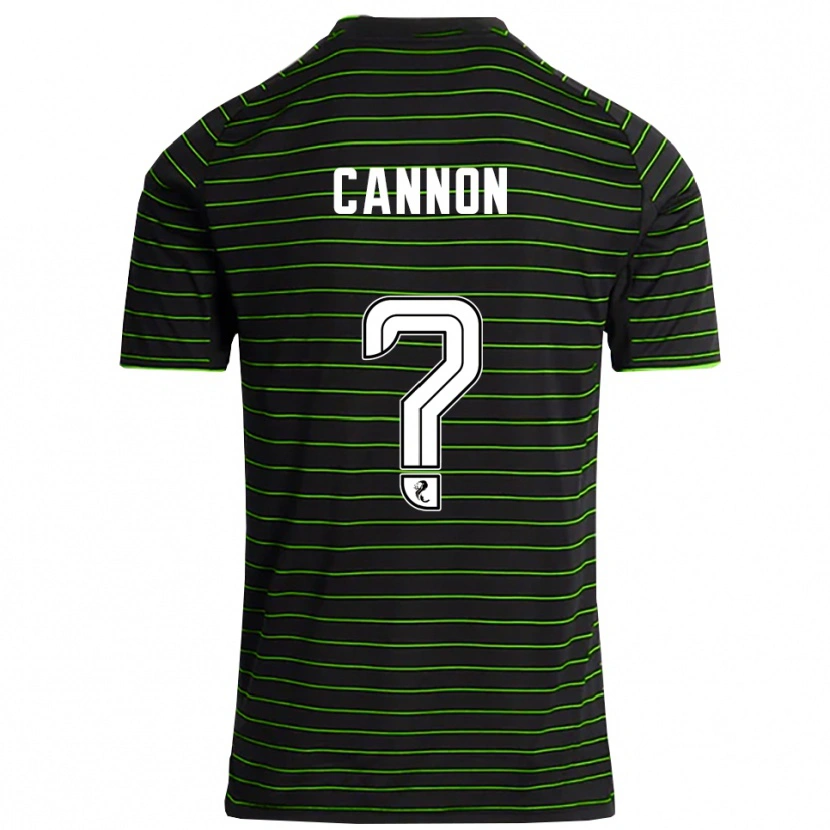 Danxen Mujer Camiseta Aidan Cannon #0 Negro Verde 2ª Equipación 2025/26 La Camisa