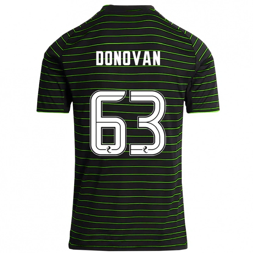 Danxen Mujer Camiseta Colby Donovan #63 Negro Verde 2ª Equipación 2025/26 La Camisa