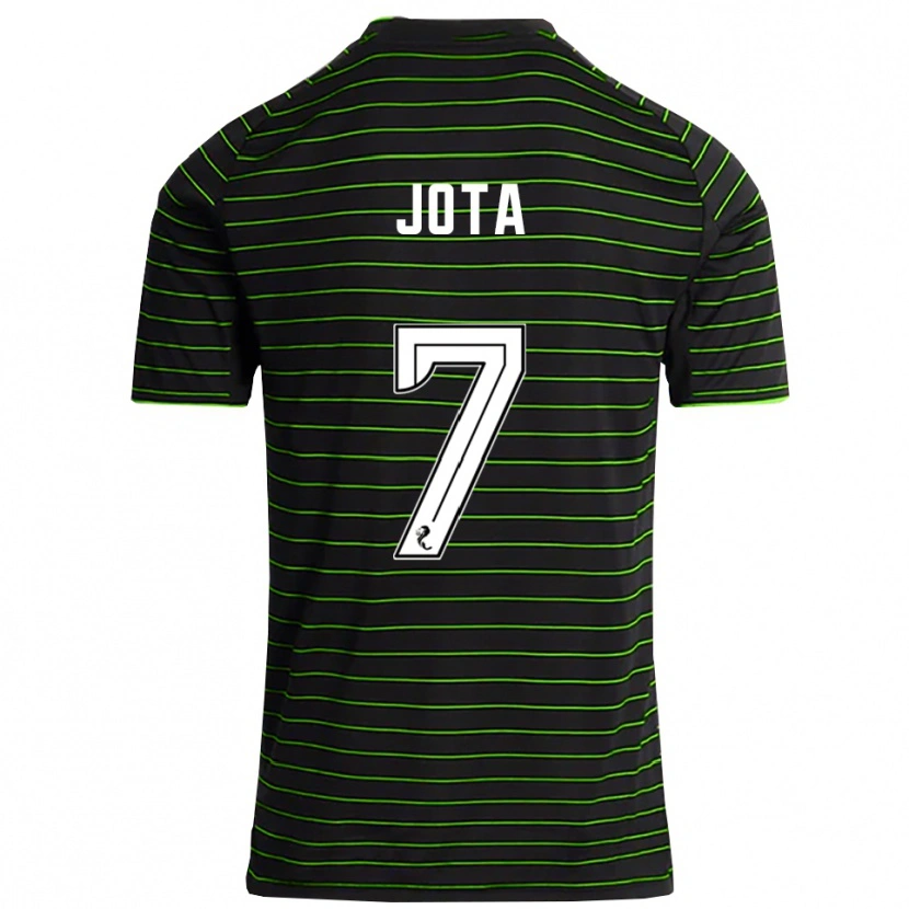 Danxen Mujer Camiseta Jota #7 Negro Verde 2ª Equipación 2025/26 La Camisa