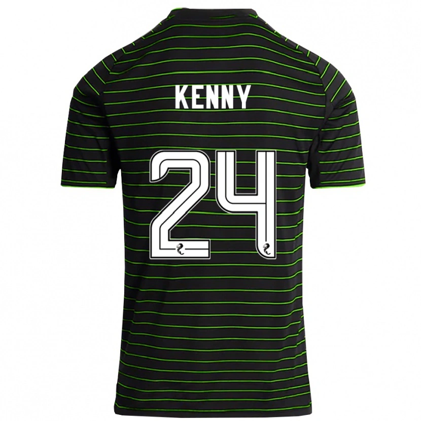 Danxen Mujer Camiseta Johnny Kenny #24 Negro Verde 2ª Equipación 2025/26 La Camisa